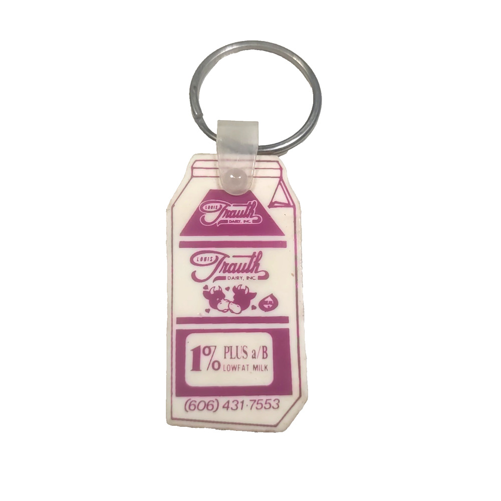 Louis Trauth Dairy Inc Vintage Keychain Collectable
